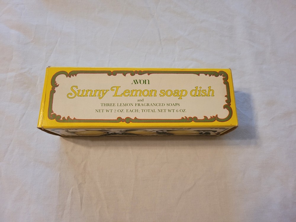 Avon – Sunny Lemon Soap Dish – 1970 Vintage – Un-Used