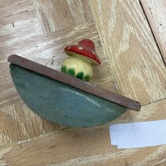 Vintage Old Wooden Mushroom Kibri Germany Unique Scarce Rare Magic Mushroom 🍄