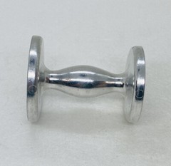 Vintage Abstract Aluminum Double Sided Figurine Display Stand Unique Art Decor X