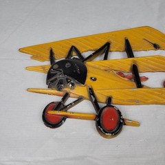 Vintage 1975 HOMCO SEXTON Set of 2 Airplanes Cast Metal Wall Art Decor Planes