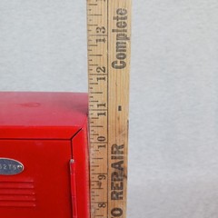 Vintage 1990’s Y2K Red Mini Metal Locker Storage 11”