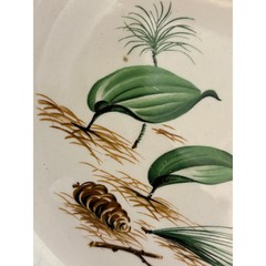 WS George pine cone handled platter and gravy boat S0811 2 pc set