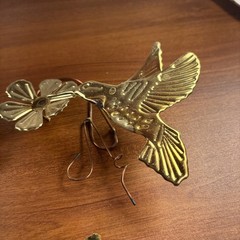 Vtg Home Interiors Brass Butterflies Flowers Hummingbirds Wall Decor Beautiful