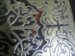 Antique Edwardian Boulle Stationery Box Asprey London Brass Scrollwork c. 1900