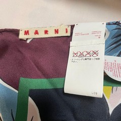 Marni Silk Scarf with Beaded Accessories 43cm x 43cm in Box