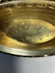 SOLID STERLING SILVER ANTIQUE with enamel and gilding Boat Viking Norway