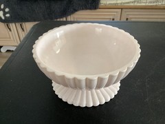 Unbranded Light Pinkish Color Glass Pedestal Dish