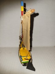 Vintage Wooden Souvenir Boat “PORTUGAL” Traditional Barco De Pesca in Miniature