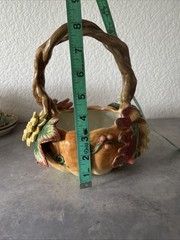 Fitz & Floyd Classic Autumn Splendor Basket Pumpkin Sunflowers Leaves Acorn