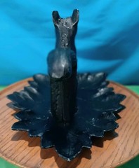 Vintage Aluminum Cast Squirrel Collectible Nut Cracker Black