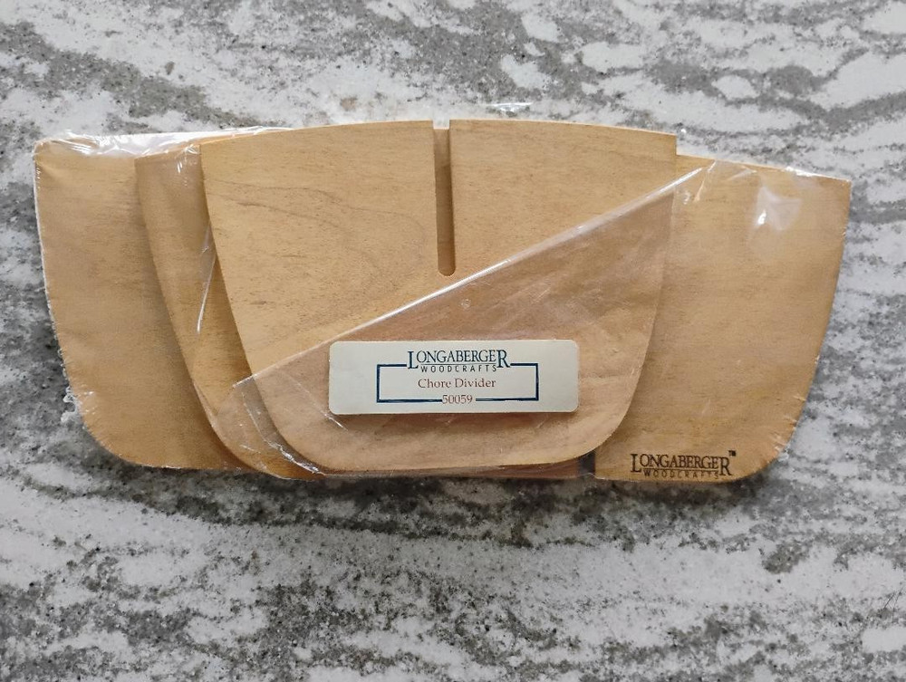 Longaberger Classic Medium Chore 6 way Divider MINT FREE SHIPPING!