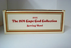 VTG Avon 1876 Cape Cod Collection Serving Bowl w Box 1986 Ruby Red Glass NIB