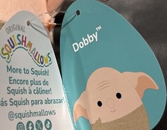 Squishmallows Wizarding World Harry Potter Dobby Sock Elf Plush Plushie Doll 7”
