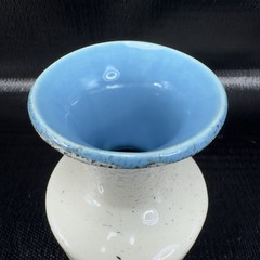 Loma of Arizona Pottery Southwestern Vase Vessel Blue Bird Pottery Stoneware VTG