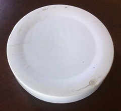 Antique Ironstone Feeding Dish EDWARDIAN EQUESTRIAN W/ HORSE 7″ LARGE