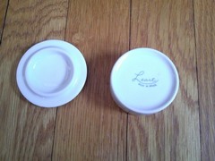 Small Porcelain Jewelry Trinket Box Roses Flowers Round Leart Brazil Collectible
