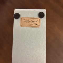 Exotic Sands Moving Sand Art By William Tabar Silver Metal Frame Made In USA