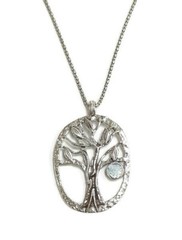 Roman Glass Pendent 925 Silver Tree Of Life Ancient Fragment Roman Glass 200 B.C