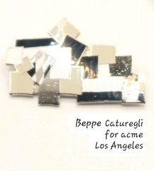 Vintage Brooch By Beppe Caturegli “Monochroma ll” for Acme Studios L.A. 0269