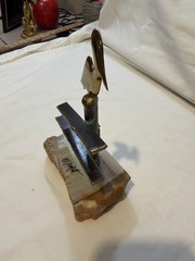 Vintage Mid Century Modern DEMOTT Brass Metal Sculpture