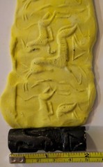 Rare Ancient Near Eastern Stone Intaglio Cylinder Seal, Antelope