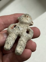 INCREDIBLE PRE-COLUMBIAN MEZCALA HUMAN EFFIGY PENDANT / GORGET, MEXICO, COA
