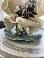 Vintage Pipkin & Bonnet Miniature Replica Pink Bibi Hat And Box Ireland 1990’s
