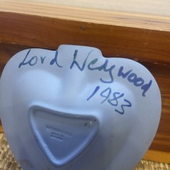 Wedgwood Jasperware Blue Heart Shaped Trinket Jewelry Dish