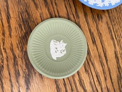 LARGE COLLECTION OF WEDGWOOD JASPER JASPERWARE MINIATURE PLATES TRINKET DISHES