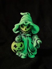 Neil Eyre Designs Halloween Horror Pumpkin Reaper Man Trick and Treat Glow Dark