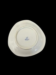 Vintage Hispania Porcelain Trinket Dish Plate Egg Tomato Parsley Mint Sprig