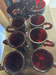 Vtg. Lot of Avon Ruby Red 1876 Cape Cod.