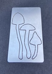 710 Labs Dab Card Edition VIII Mushroom Metal Wallet Dab Tools Rare