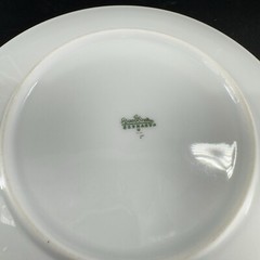 Rosenthal Germany 3680 White Gold Band Black Lines Round Plate Dish 6 Inch Set 6