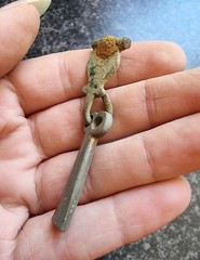 Medieval Spur Terminal & Fitting Metal Detecting Find Antique