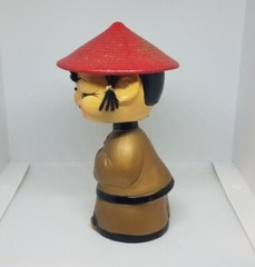 Vintage 1950’s CDGC Red Hat Asian Female Bobblehead Japan