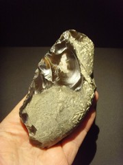 Lower Paleolithic – Superb Acheulean lateral scraper. c.450,000 BP.