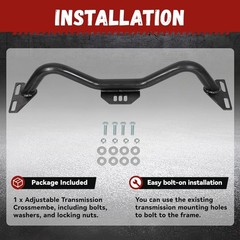 Adjustable Transmission Crossmember Compatible with 1964-1987 Chevy/Gmc C…..