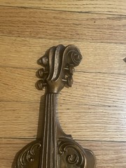Sexton Co. USA Metal Violin Mandolin 1975 VTG Music Wall Decor Made in USA