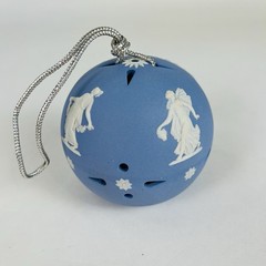 Wedgwood Vintage Poamander Ball with Raised Neoclassical Relief Smells Amazing