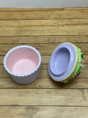 CERAMIC CUPCAKES – 2 pcs. – PERFECT CONDITION – FLORAL DESIGNS