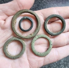 Celtic Ring Proto Money Ancient Currency Bronze Antique Metal Detecting Find (1)