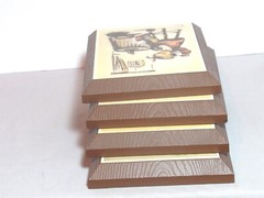 Lot 4 Vintage ARS AG Zug Switzerland Hummel Children Art Wall Plaques w labels