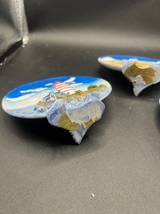 Set of 3 Lighthouse 3D Relief Sculpture Figurine Desktop Decor Lot of 3