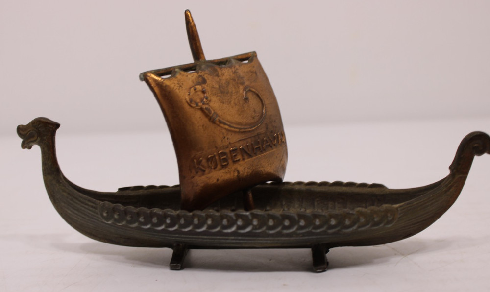 Vintage Norwegian Viking Boat Drakkar Souvenir “KØBENHAVN” (Copenhagen)