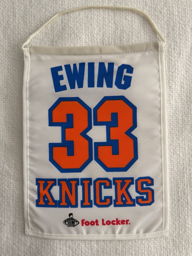 NY KNICKS PATRICK EWING BANNER SGA MSG RETIREMENT NUMBER #33 NBA BASKETBALL