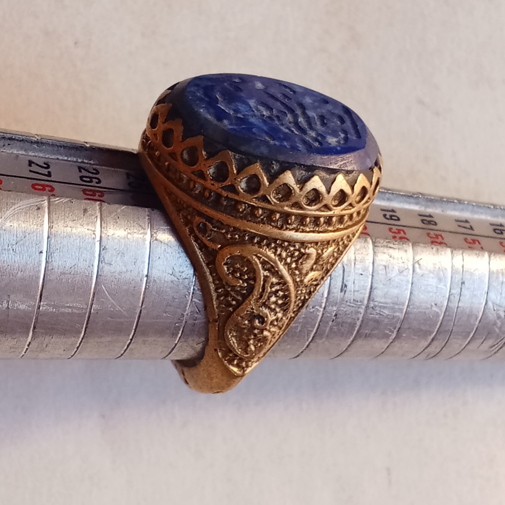 VERY RARE ANCIENT AMAZING RING BRONZE ANTIQUE ENGRAVED AUTHENTIC GENUINE