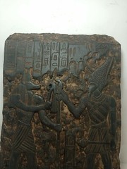 RARE ANTIQUE ANCIENT EGYPTIAN Stela God Osiris Lord God Anubis Protect 1530 Bc