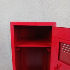 Vintage 1990’s Y2K Red Mini Metal Locker Storage 11”