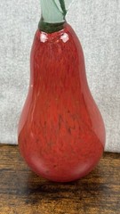 Hand Blown Art Glass Fruit With Stem Unmarked
